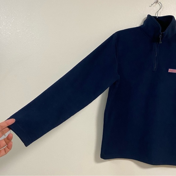 Vineyard Vines Harbor Fleece 1/4 Zip Navy Size XS - Picture 8 of 15